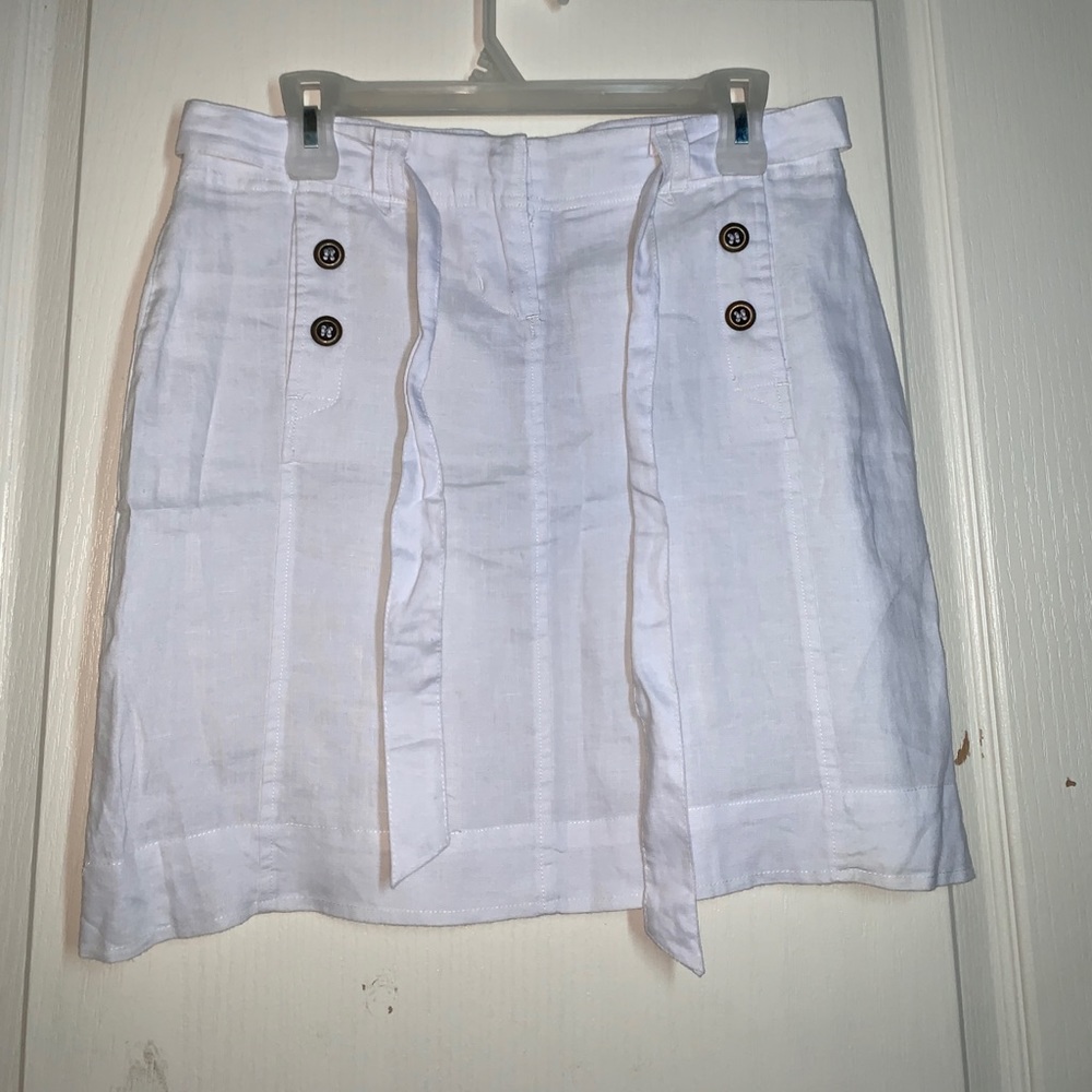 White Tie Belt skirt